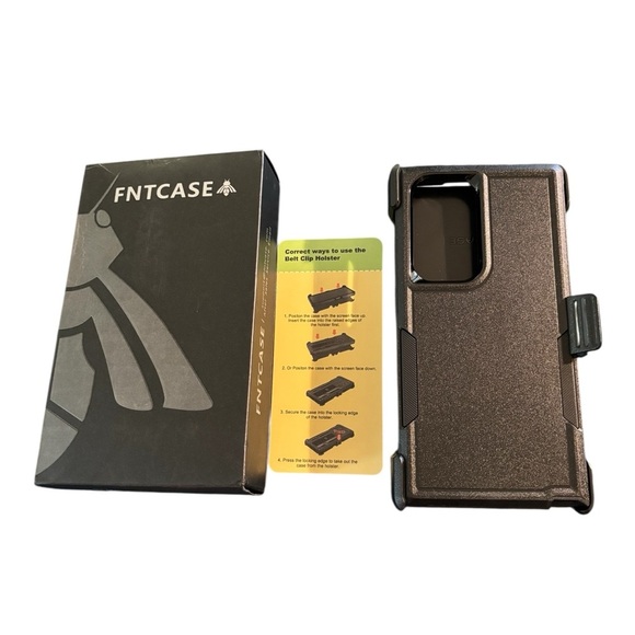 FTNCASE Black Belt Hip Holster Phone Case Sampson Galaxy Heavy Duty Protection - Picture 1 of 3